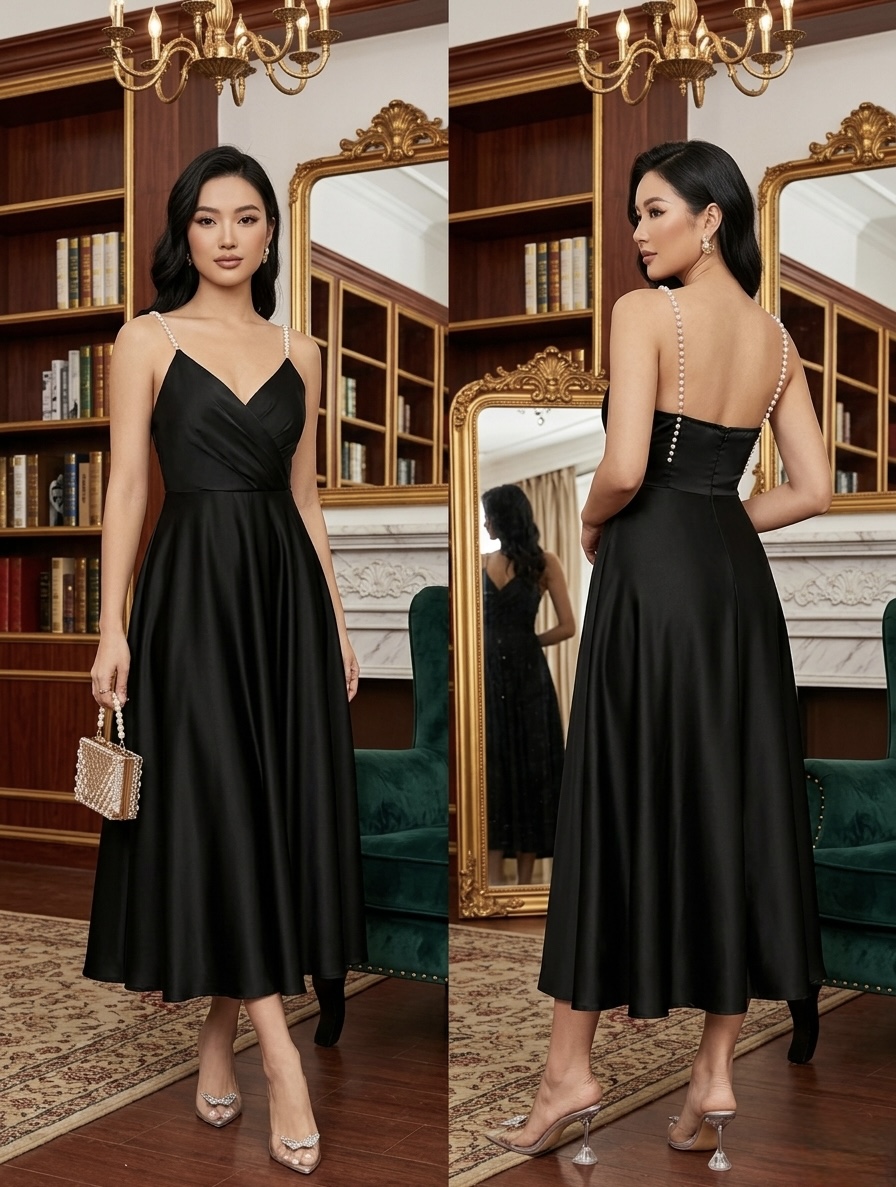 Pearl Muse Backless Evening Dress
